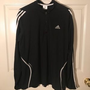 Adidas long sleeve with chest zipper